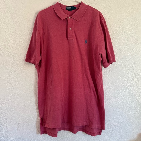 Polo Ralph Lauren Other - Polo Ralph Lauren Men’s XL Short Sleeve Polo Red Blue Pony Logo Preppy